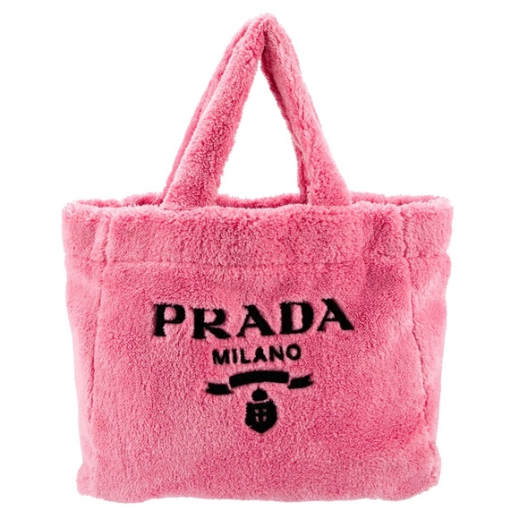 Pink PRADA Terry tote bag - Picture 1 of 7